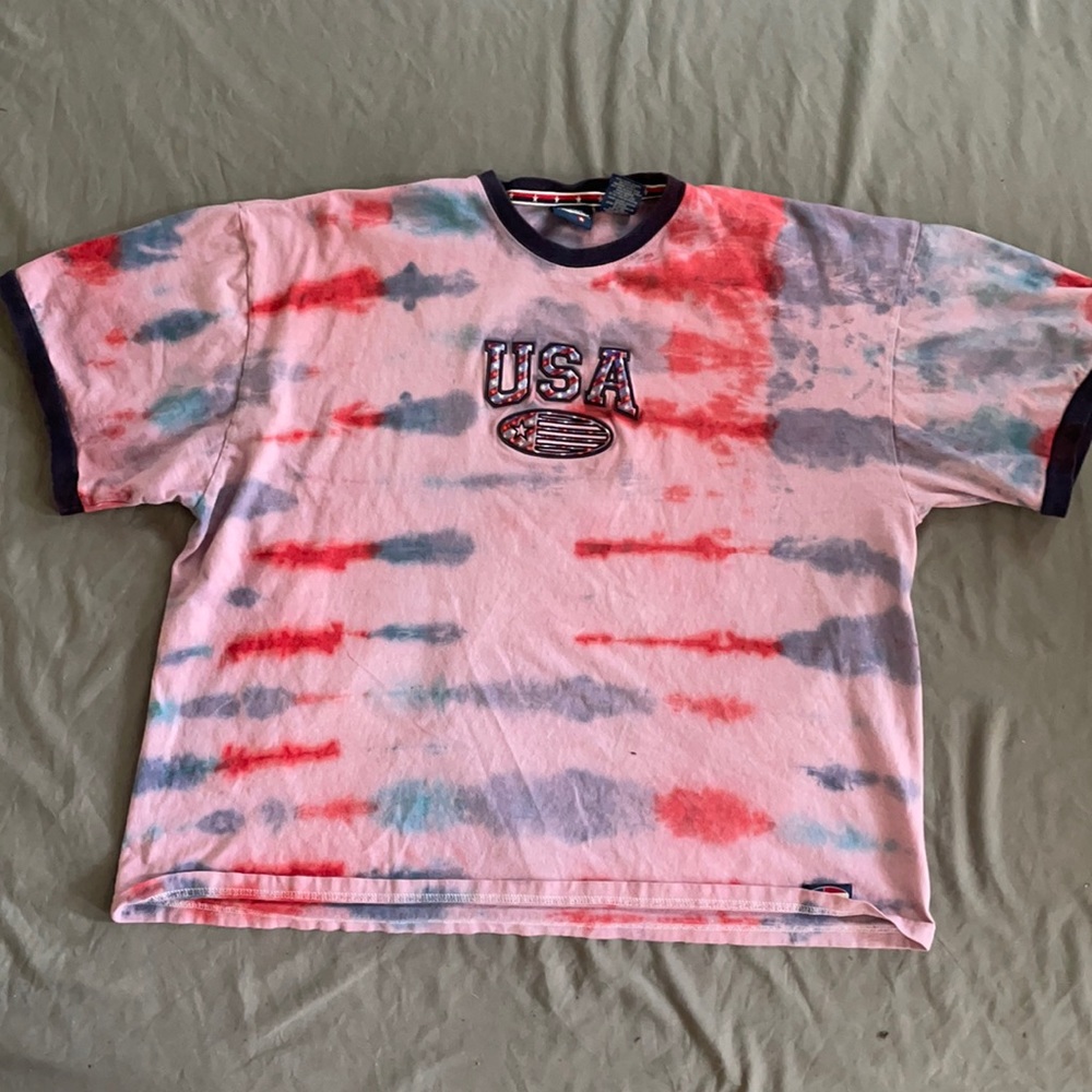 Clearance $7 Men’s XXL USA tie dye tshirt